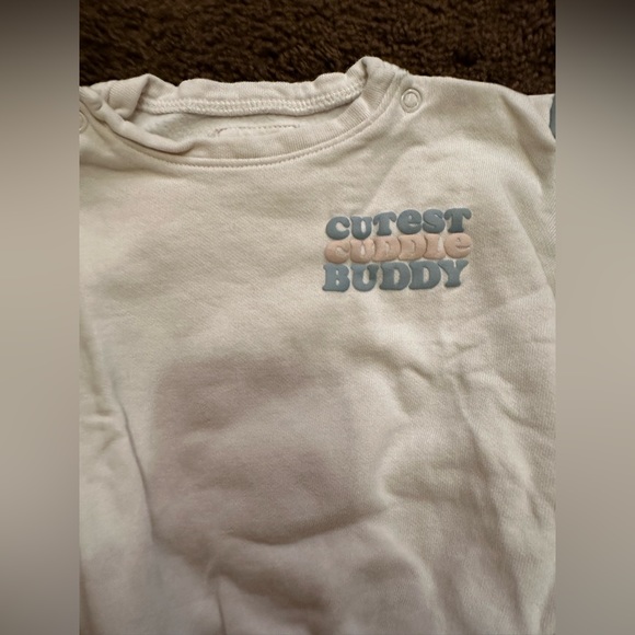 H&M beige color block baby “cuddle buddy” set organic cotton - Picture 3 of 4